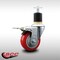 Service Caster 3.5'' SS Red Poly Swivel 1-7/8'' Expanding Stem Caster Total Lock Brake SCC-SSEXTTL20S3514-PPUB-RED-178 - alternate 3